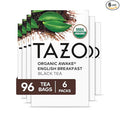 TAZO Organic Awake English Breakfast Black Tea Bags Bold Traditional Breakfast-Style Black Tea 96 Total Tea Bags (16ct - Pack of 6)