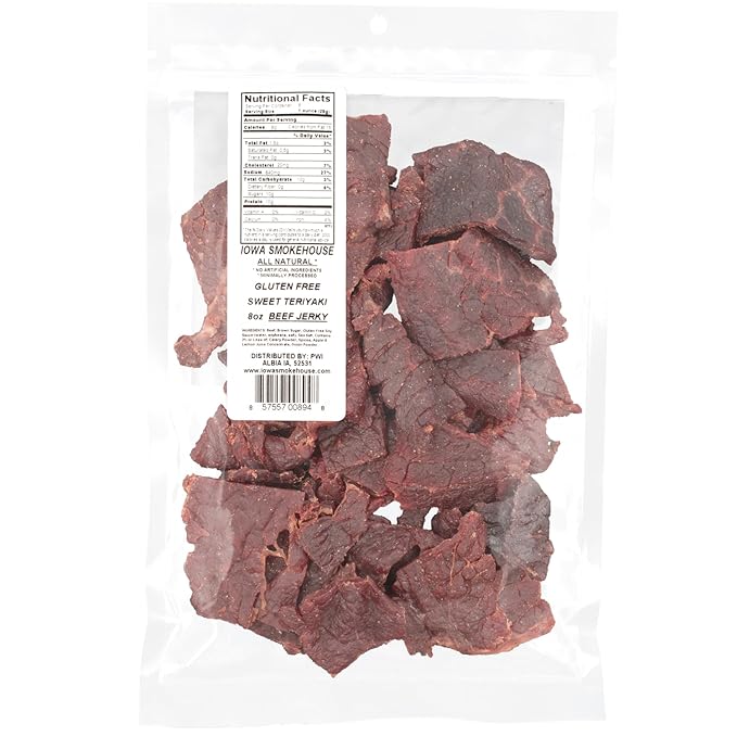 IOWA SMOKEHOUSE Ranch Hand Beef Jerky (Sweet Teriyaki 8 oz)