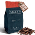 Magni Coffee - Whole Beans - Medium Roast - Low Acid - Single Origin USDA Organic Non-GMO Beans Third Party Tested For Mycotoxins &amp Pesticides - Fair Trade -12 Oz