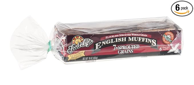 Food For Life Baking Organic 7 Sprouted Grain English Muffin 16 Ounce -- 6 per case.