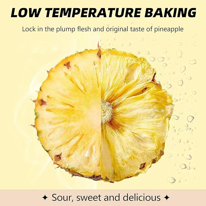 Dried Pineapple Slices 1lb /1pound 16oz Dehydrated Cocktail Garnish Decor &amp Edible Pine-apple Fllower No Sugar Added Dry Pineapples for Drink / Baking / Tea Dried Fruit Snack  Family  Bar  Busi
