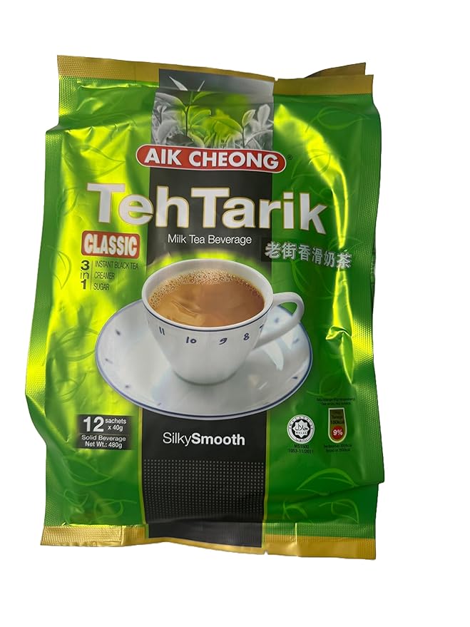Aik Cheong Classic 3in1 Teh Tarik Milk Tea Beverage (3 Pack)+ one NineChef Spoon