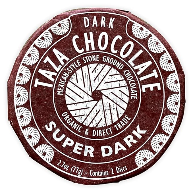 Taza Chocolate Organic Mexicano Disc 85% Dark Chocolate Super Dark 2.75 Ounce (12 Count) Vegan