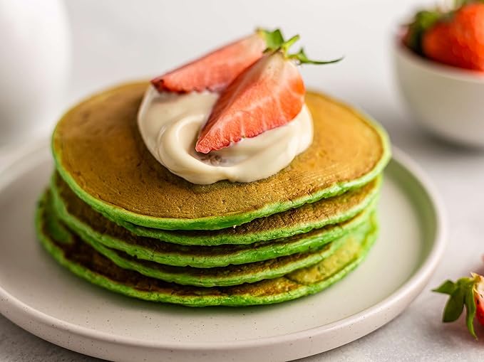 Pandan Fragrant Pancake -Light and Fluffy. No Preservatives Low Sugar. Good for Breakfast and for Any occassion. A tropical floral aroma dancing with slight note of Vanilla