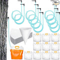 SiliFine 10 Sets Maple Syrup Tapping Kit Include 10 Taps 10 Pcs 3 ft Tubing 10 Pcs 1 Quart Filters 10 Pieces 5l Bags for Maple Birch Syrup Collection Supplies