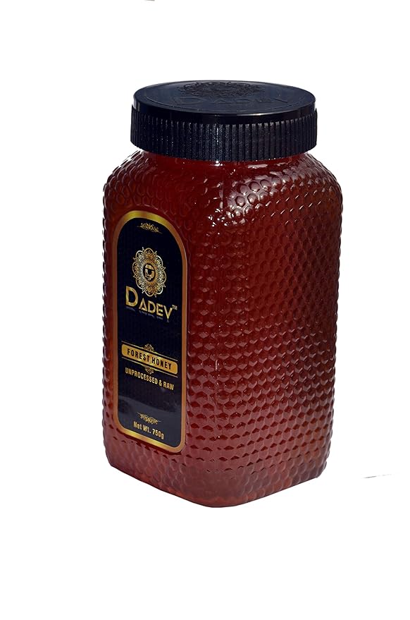 DADEV Unfiltered and Raw Honey-(26.4 Oz) 100% Pure Raw Honey Unprocessed Unfiltered Forest Honey