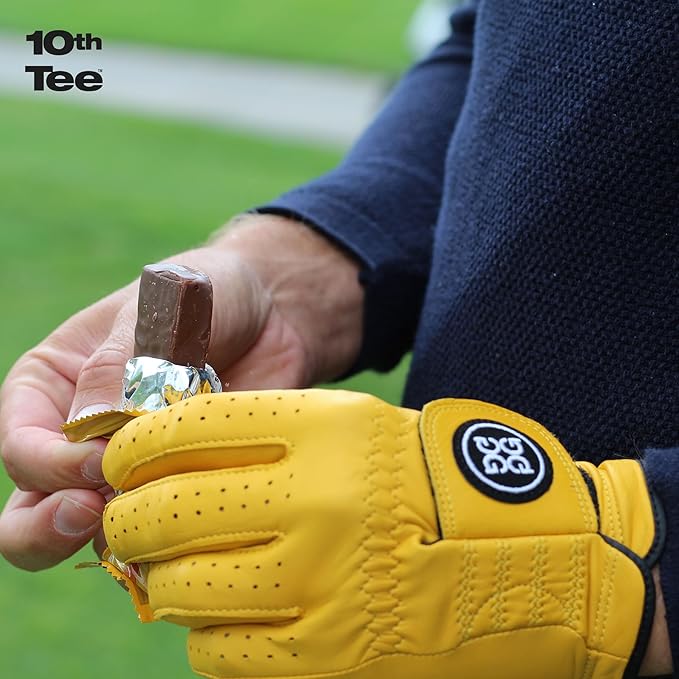 10th Tee Plus+ Chocolate Peanut Caramel Bar made with Natural Ingredients 1.76-Ounce Bars (12 count) Golf Energy Bar Easily Digestible Chocolate Healthy office Snack best Bars
