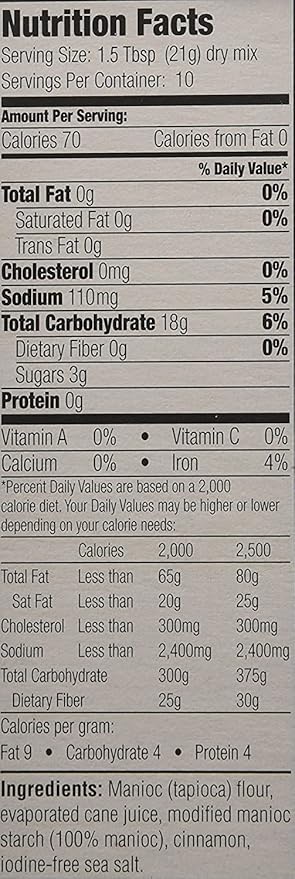 Chebe Bread Cinnamon Roll Mix Gluten Free 7.5-Ounce Box (Pack of 8)