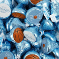 90ct Basketball Party Favors Stickered Kisses Candy Let the Madness Begin (90 Count) - Light Blue - Candy Included