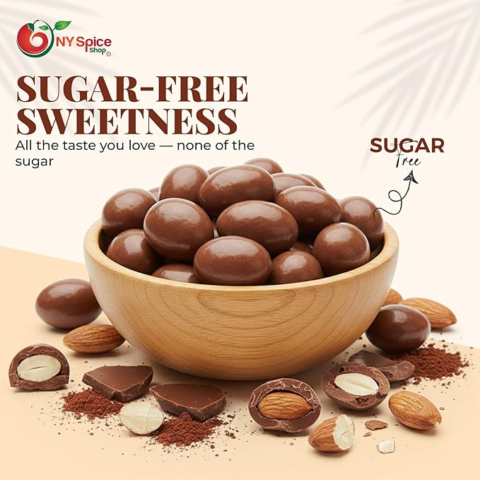 NY Spice Shop Milk Chocolate Covered Almonds - 3 Pound Chocolate Coated Almonds - Holiday Sweet Nut Snacks Festive Gourmet Treat Party Favors Candy Buffet Gift Seasonal Snacks
