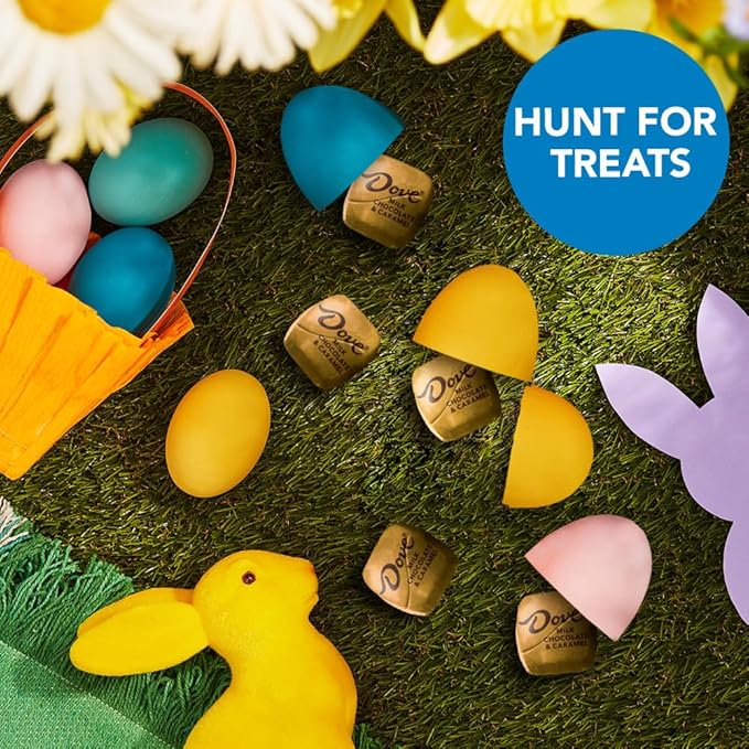 DOVE PROMISES Milk Chocolate Caramel Easter Candy Easter Basket Stuffers 6.74 oz Bag