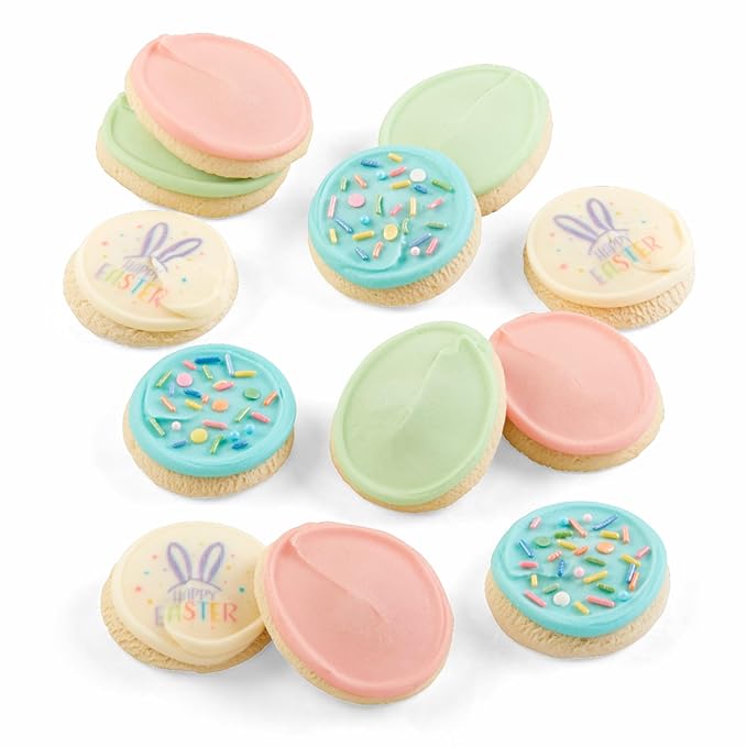 Cheryl's Cookies® Easter or Spring Gift Box with 12 Buttercream-Frosted Sugar Cookies Individually Wrapped Easter or Spring Gift for Loved Ones Family Friends