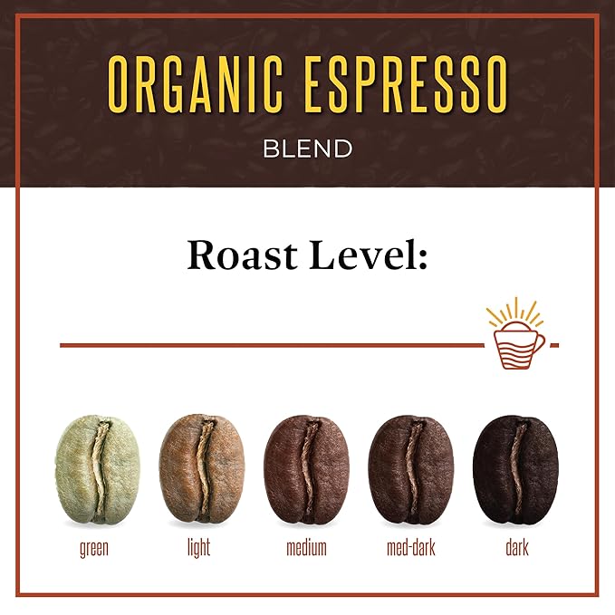 San Diego Coffee Organic Espresso Dark Roast Ground Coffee 16-Ounce Bags (Pack of 2) Café molido tostado