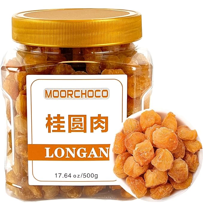 Natural Dried Longan Fruit No Sugar Added 17.64 Oz Premium Selected