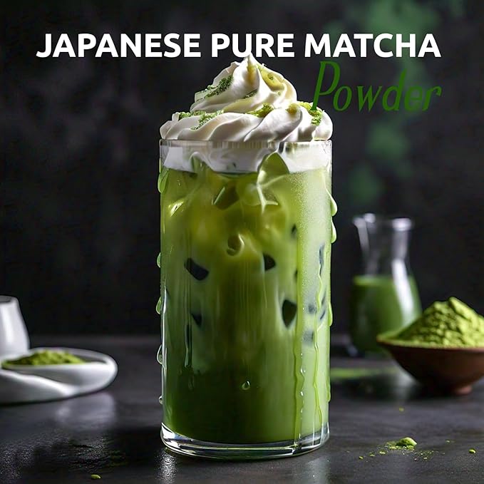 Fanale Premium Japanese Pure Matcha Bubble Tea Flavoring Powder | Perfect for Baking Smoothies Desserts and Drinks | Instant Flavoring Powder for Boba Milk Tea - 2.2 Pounds (Pack of 1).