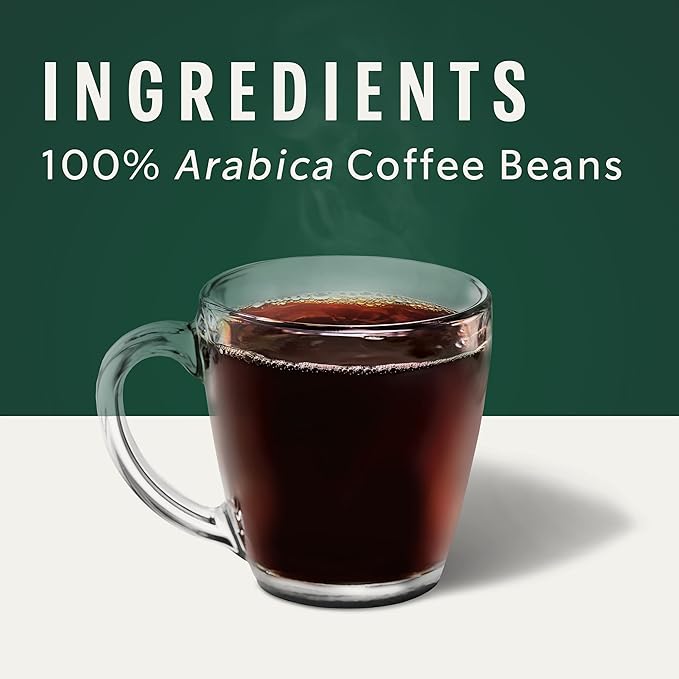 Starbucks Ground Coffee Medium Roast Coffee Half-Caff House Blend 100% Arabica 6 Bags (12 oz each)