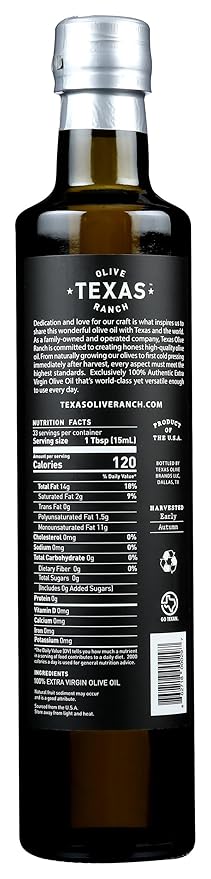 TEXAS OLIVE RANCH Coratina Extra Virgin Olive Oil 16.9 OZ