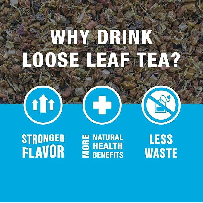Tiesta Tea - Brewmaster and Cozy Fireside Tea Gift Set Non-Caffeinated Loose Leaf Holiday Tea Blends with Infuser Includes 16oz Tea Infuser &amp 2 Refillable Tins Fireside Spice &amp Peppermint C