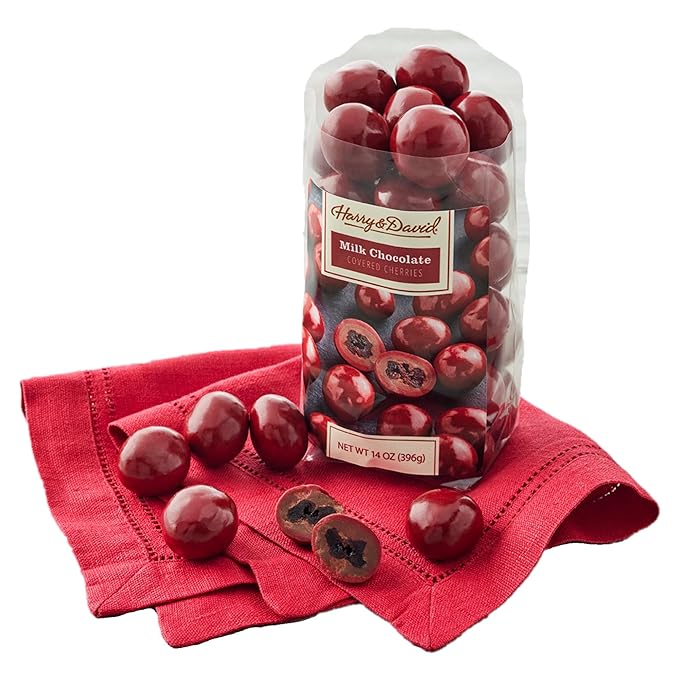 Harry &amp David Milk Chocolate Covered Cherries Premium 14Oz Gift Box With Milk Chocolate &amp Sweet Cherries Perfect For Any Special Occasion Holiday Treats &amp Gift Giving