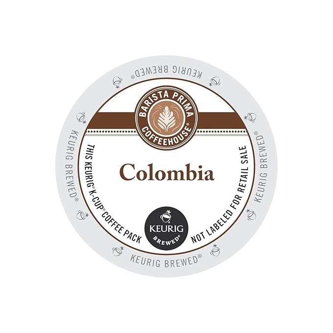 Barista Prima Coffeehouse Coffee Keurig K-Cups Colombia 72 Count