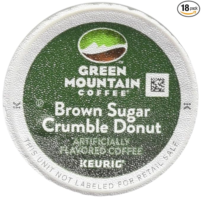 Green Mountain Coffee Brown Sugar Crumble Donut - 18 ct