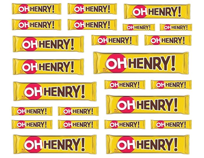 HERSHEY'S Oh Henry! Chocolatey Candy Bars 24Count ()