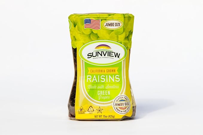 Sunview Jumbo Green Raisins 3-15 oz. Canisters