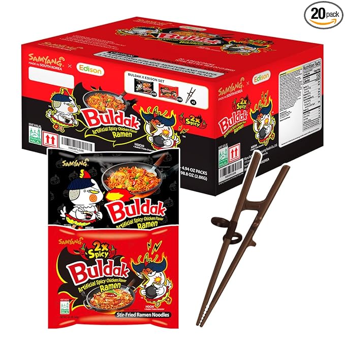 [Samyang] Buldak (Hot Spicy Chicken) Ramyun / Ramyun Ramen Korean Instant Hot Noodle Soup - Pack 20