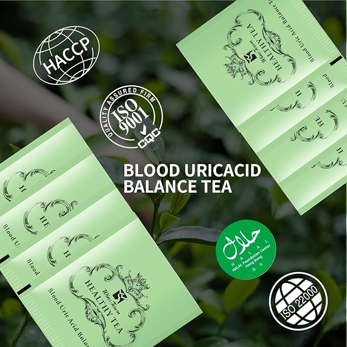 AIHIYO Blood Uric Acid Balance Tea Promote Purine Metabolism and Relieve Pain 20 Teabags