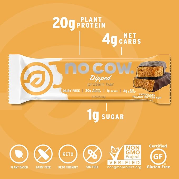 Generic No C.ow Bar - Bar Chocolate Peanut Butter Cup - 2.12 oz (Pack of 12)
