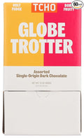 TCHO Globe Trotter Dark Chocolate Squares (60 count) | Holy Fudge &amp Born Fruity | Single Origin Plant Based Organic &amp Fair Trade | Non GMO Non-Dairy Vegan Soy Free (7g each)