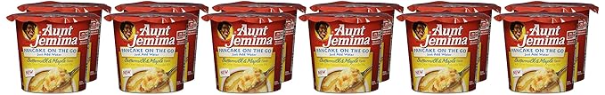 Aunt Jemima Buttermilk Maple Pancake Cup (12 Pack) Packaging May Vary)
