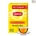 Lipton Black Tea Bags Hot or Iced Black tea with Caffeine 400 Total Bags (200ct - Pack of 2)