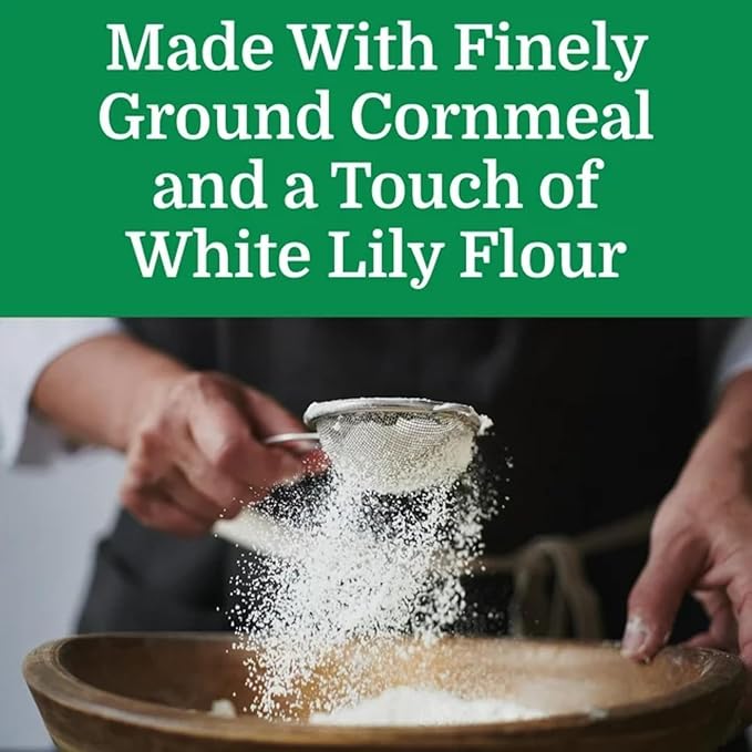 White Lily Self-Rising Buttermilk White Cornmeal Mix Enriched (Pack of 2)