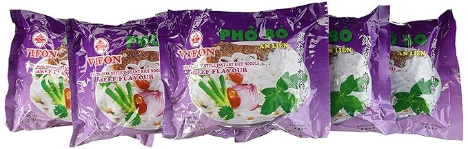 Vifon Beef Flavor Soup Instant Pho Noodle Flavour Pack of 12 Original 25.2 Ounce