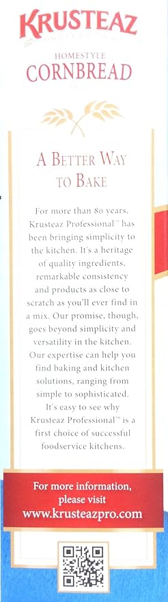 5 Pounds Krusteaz Homestyle Cornbread Mix Just Add Water Restaurant Quality