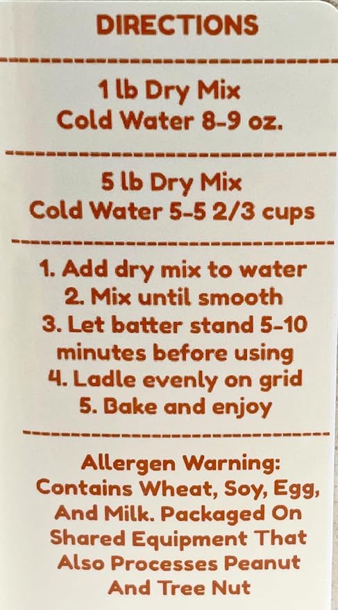 Old Fashioned Waffle Cone Mix By Dasher's Spice &amp Beans | Made in America | 5 lb
