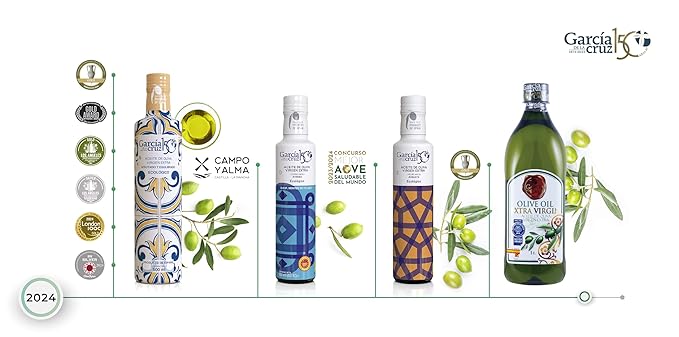 GARCÍA DE LA CRUZ - Organic Extra Virgin Olive Oil Cooking Oil Olive Variety Smooth Body Origin Spain Montes de Toledo Packed in Tins - 3L
