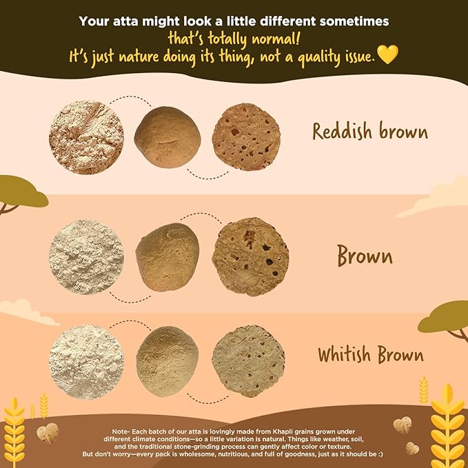 Two Brothers Organic Farms Khapli Atta (Emmer Long Wheat Flour) Stoneground - 10Kg