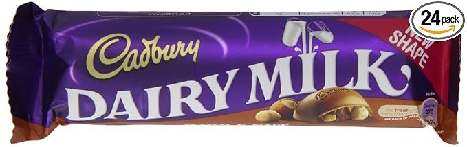 Cadbury Dairy Milk Whole Nut Single Bar (Pack of 24)