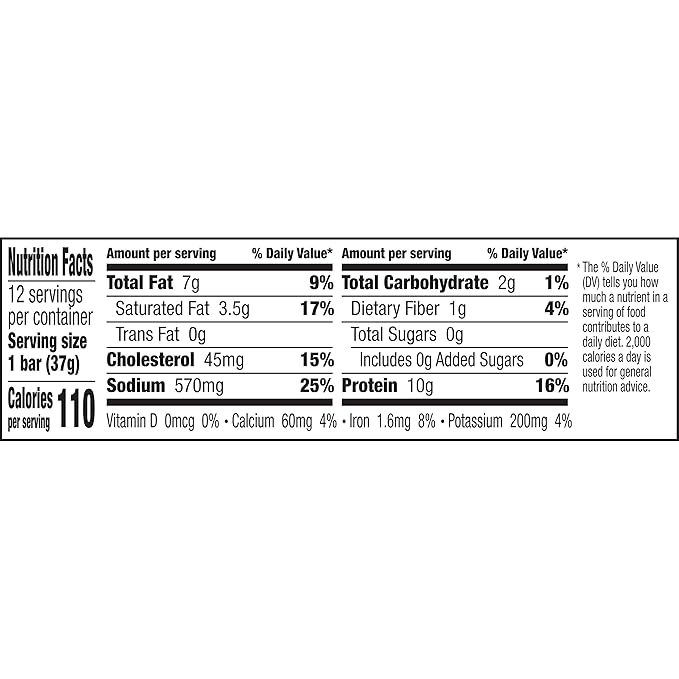 EPIC Protein Bars Bison Beef Sea Salt Pepper Paleo Friendly 1.3 oz 12 ct