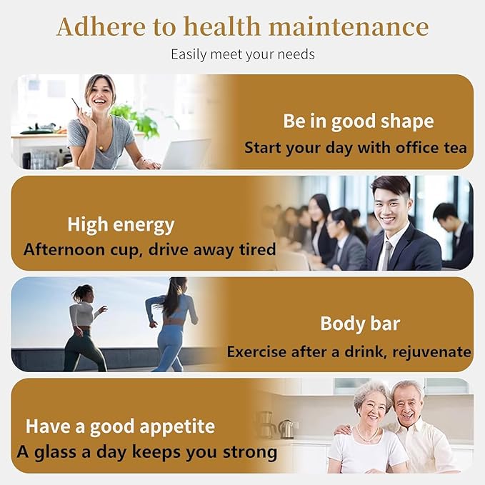 DOZO Four Treasures Tea for Men Women 40bags Chinese Herbal Tea Ophiopogon Astragalus Root Codonopsis Root American Ginseng for Nourishing Qi 黄芪 麦冬 西洋参 党参 元气四宝茶
