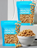 Kirkland Fancy Whole Cashews – Unsalted Whole Cashew Nuts – Kosher – 2 Pack (2.5 lb Each 5 lb Total) Resealable Containers