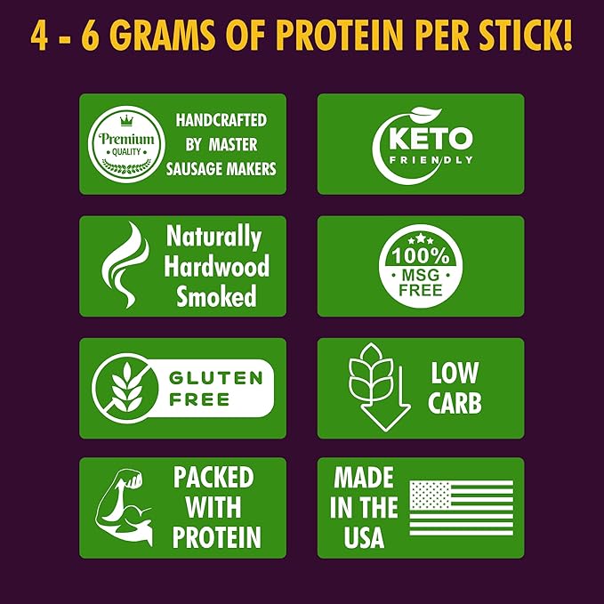 Jerky.com 30-Pack Jerky Variety Pack Meat Sticks - Low Carb High Protein Snacks | Keto Friendly Gluten Free | Bonus Includes Exclusive Flavor | Turkey Ham Pork &amp Beef Sticks Jerky Gifts | Birt