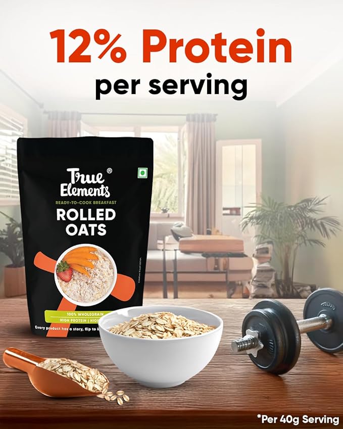 True Elements Gluten Free Rolled Oats 500gm