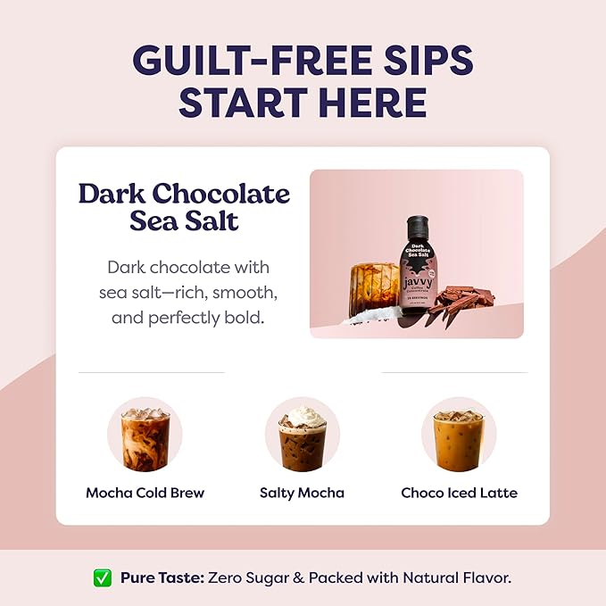 Coffee Concentrate - Limited Release Flavors - Cold Brew Coffee Perfect for Hot or Iced Instant Coffees Hot Drinks Cold Brew Concentrate 35 Servings - Dark Chocolate Sea Salt