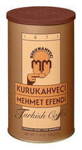 KURUKAHVECI MEHMET EFENDI Turkish Coffee Arabica Beans Roasted GroundRich Aroma Fresh Medium to Heavy-bodied Original Taste Since 1871 (17.6 OZ / 500 Gr)