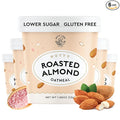 Mylk Labs Roasted Almond Protein Oatmeal Cups Whole Grain Low Sugar High Fiber Breakfast with Superfoods Quick &amp Easy On the Go Instant Oatmeal Rolled Oats Gluten Free Vegan Nut Free 6