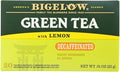 Bigelow Green Tea with Lemon Decaf 0.91 OZ(Pack of 6)