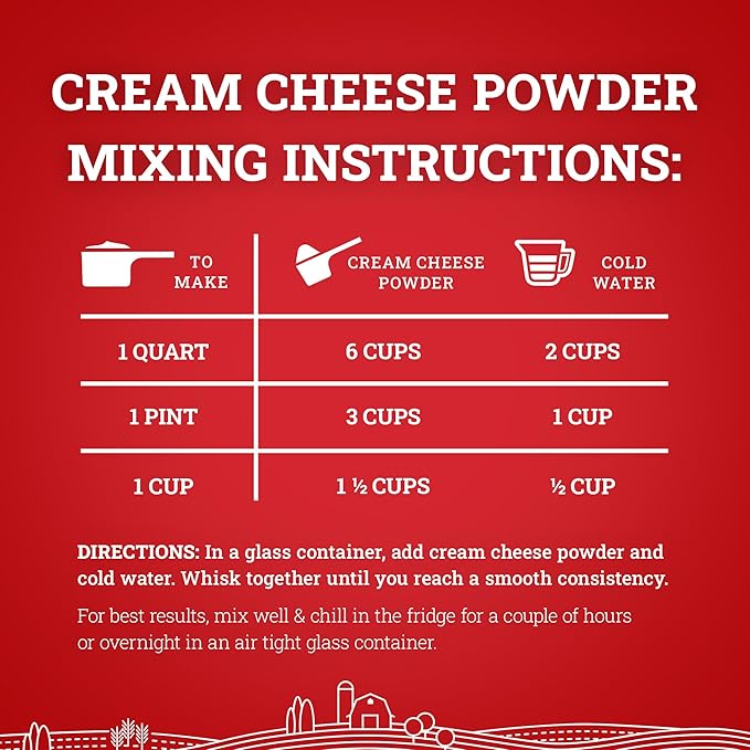 Hoosier Hill Farm Cream Cheese Powder 25LB BULK (Pack of 1)